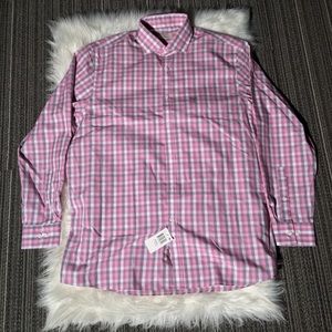 NWT Michael Kors Plaid Button Up Long Sleeve Shirt